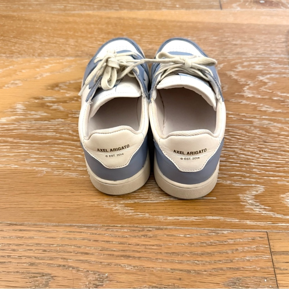 White & Blue Dice Lo Sneakers - Light Blue and White Sneaker - Picture 7 of 7